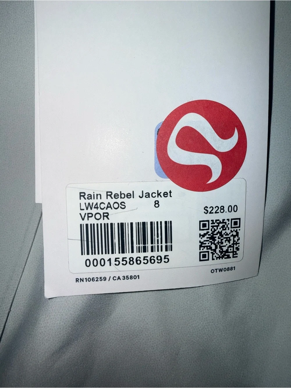 lululemon athletica Light Gray Hooded Utility Jacket